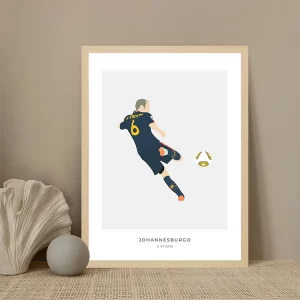 Cuadro Gol del Mundial Andrés Iniesta
